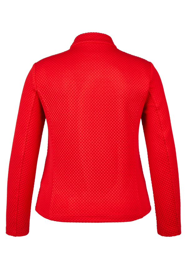 Jersey Jacke mit Stehkragen