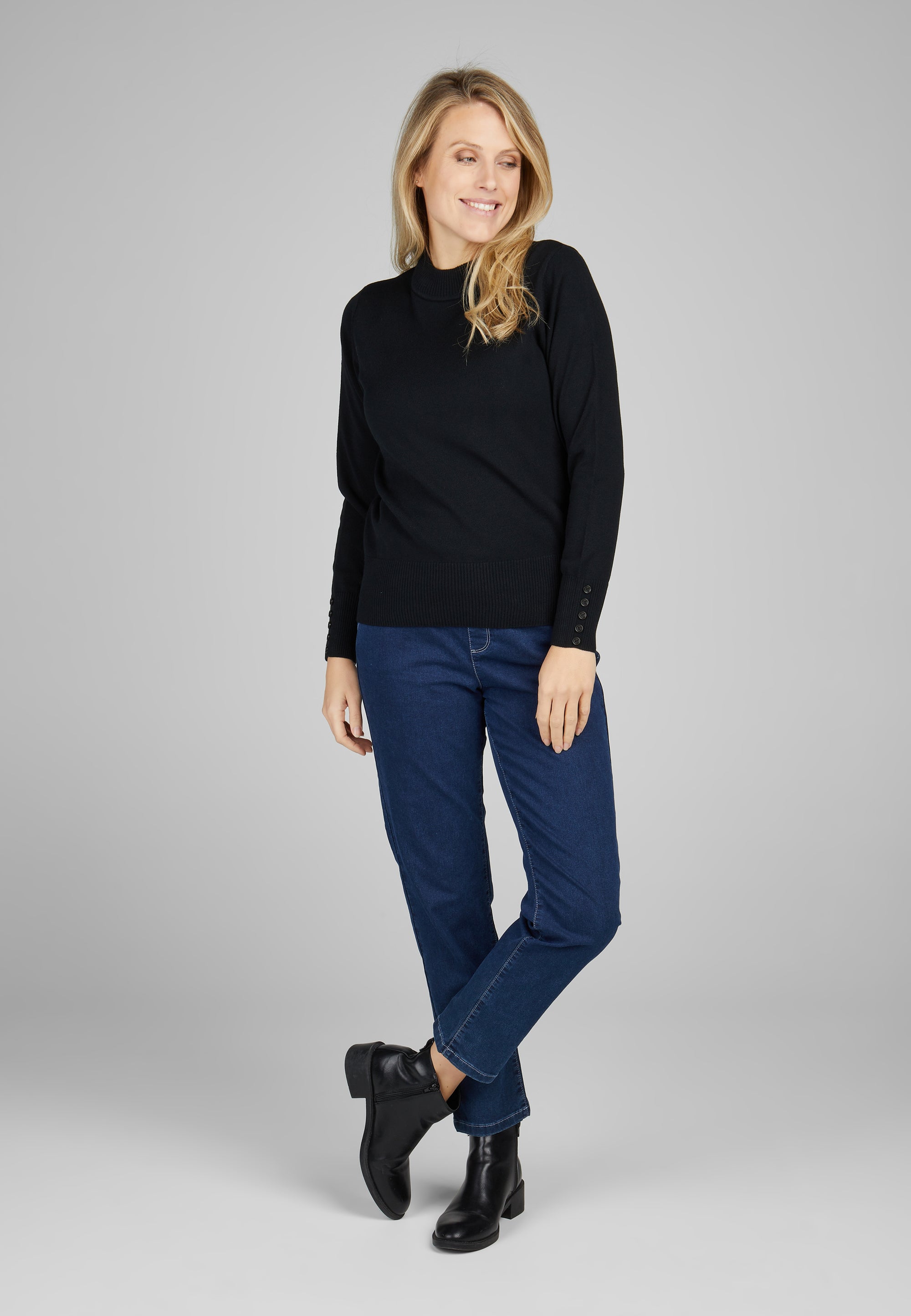 Pullover mit Stehkragen