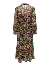 ONLQUINN LIFE L/S MIDI DRESS PTM