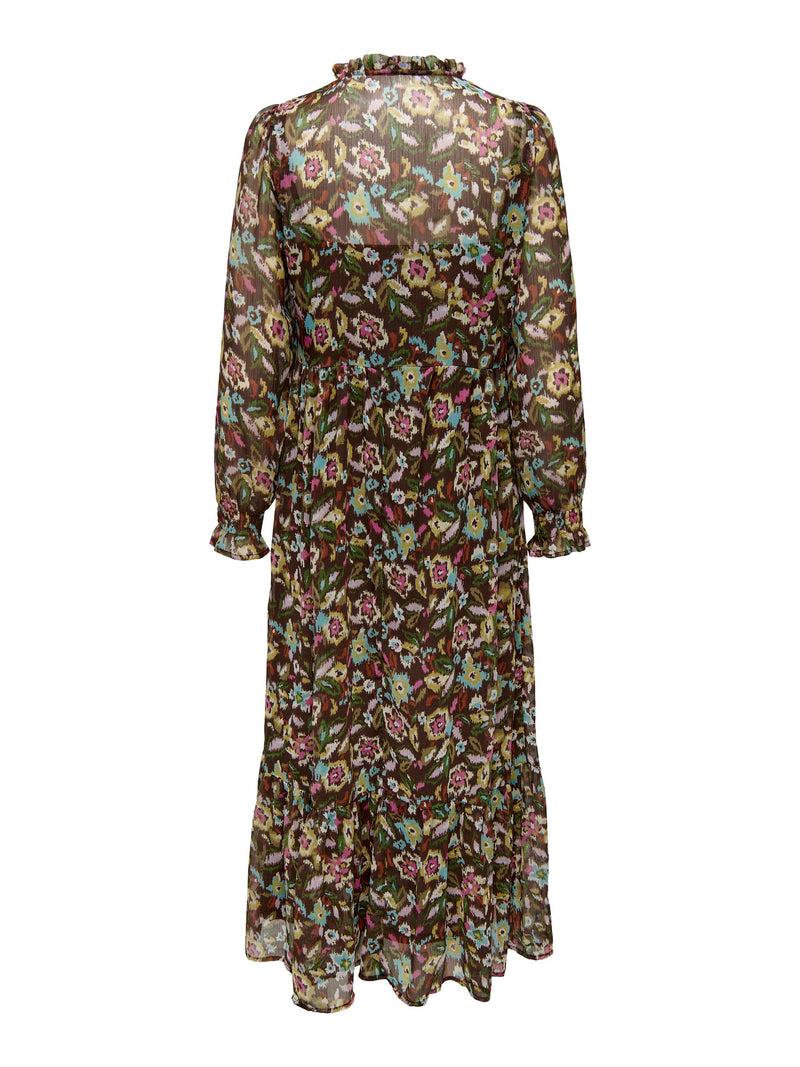 ONLQUINN LIFE L/S MIDI DRESS PTM