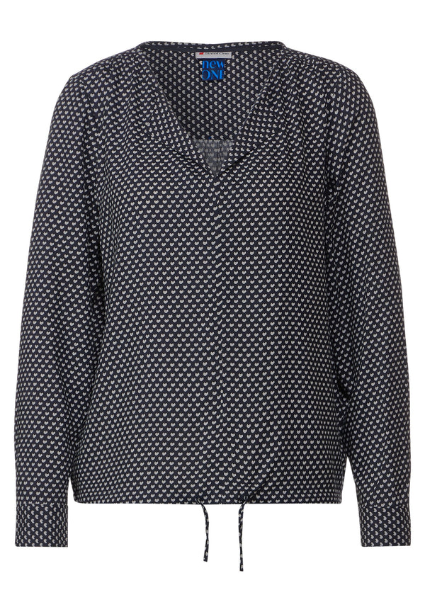 Gemusterte Bluse aus Viskose