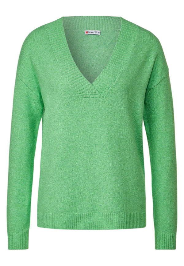 V-Ausschnitt Pullover