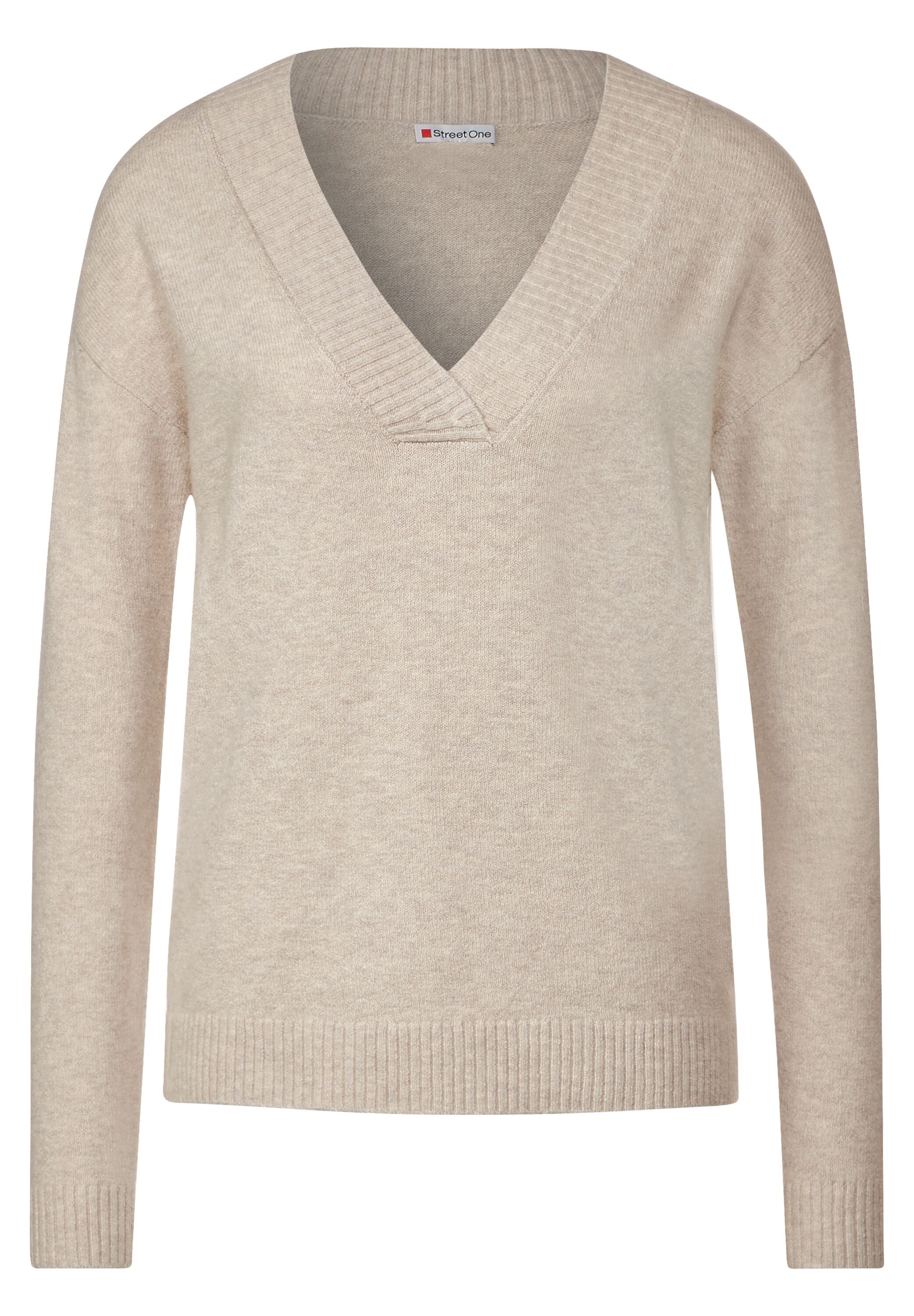 V-Ausschnitt Pullover