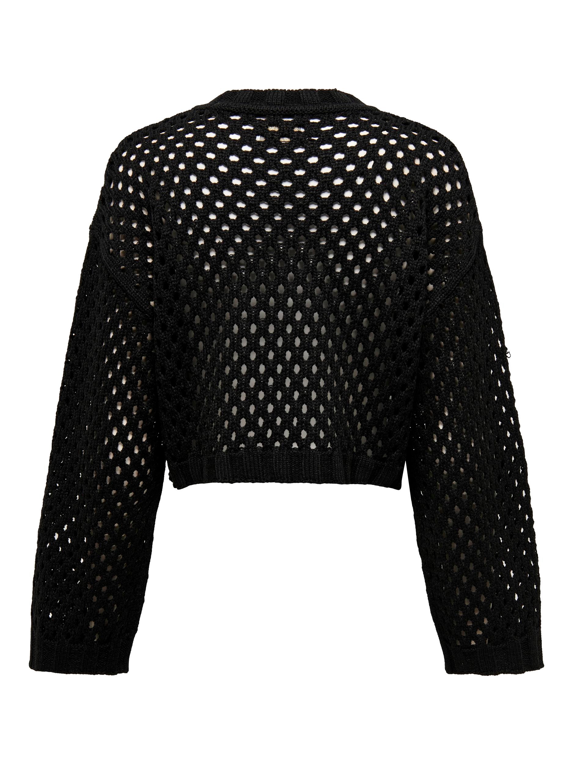 ONLSMILLA SHORT PULLOVER L/S KNT NOOS