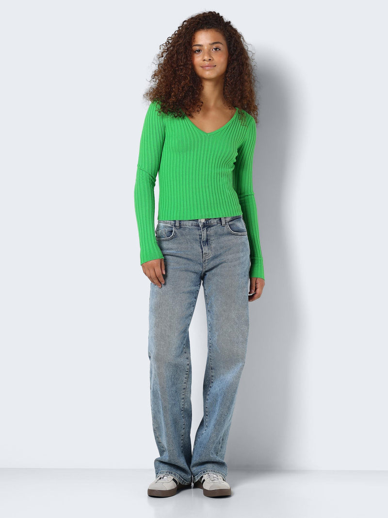 NMPERNILLE L/S V-NECK KNIT TOP FWD