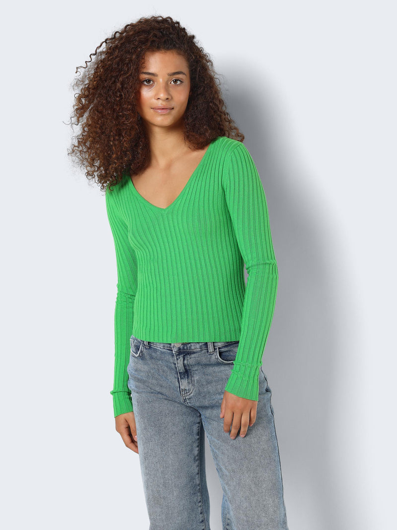 NMPERNILLE L/S V-NECK KNIT TOP FWD