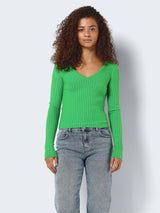 NMPERNILLE L/S V-NECK KNIT TOP FWD