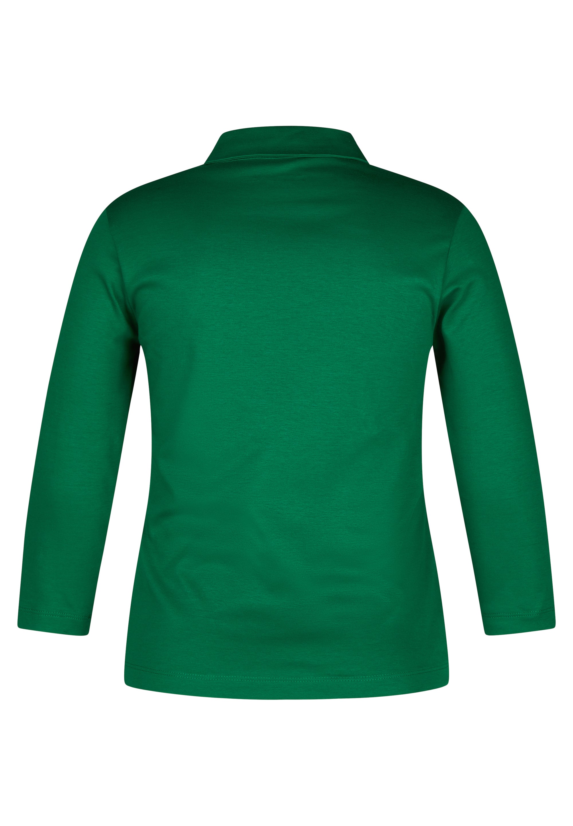 Shirt mit Polokragen und 3/4-Arm