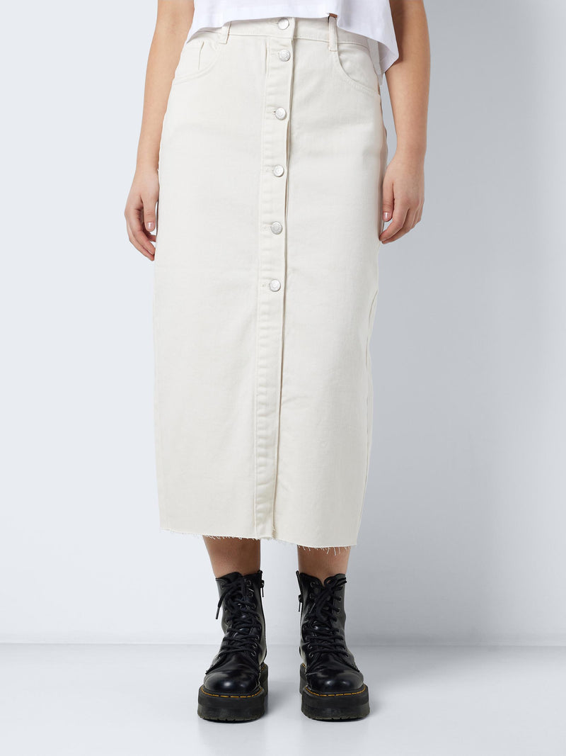 NMSIRA HW COLOR SLIM DENIM SKIRT