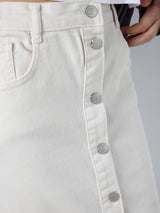 NMSIRA HW COLOR SLIM DENIM SKIRT
