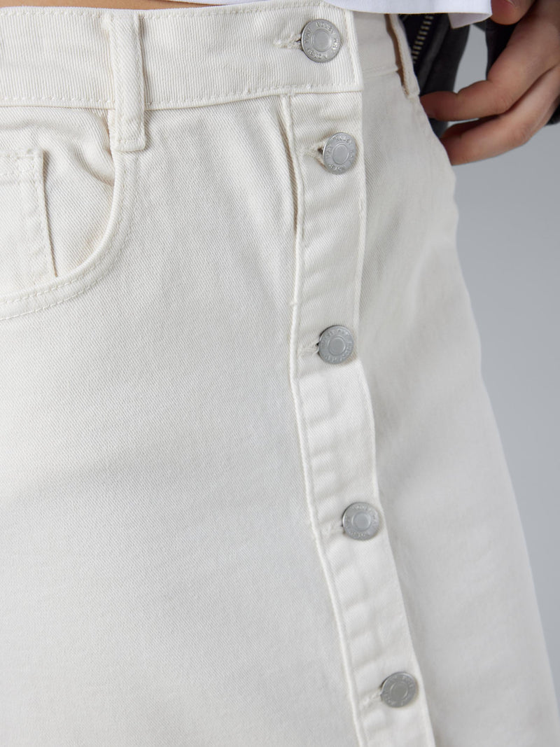 NMSIRA HW COLOR SLIM DENIM SKIRT