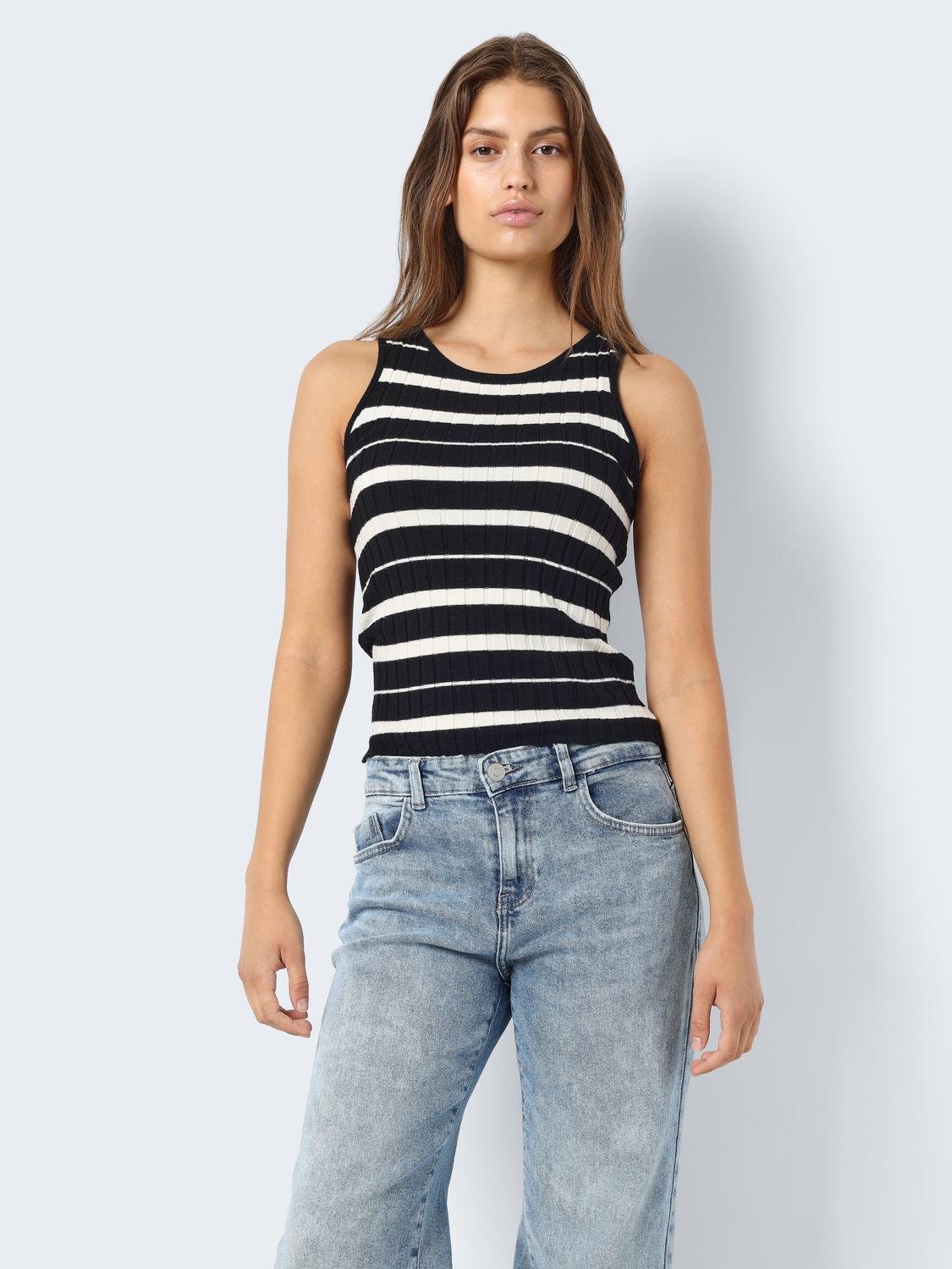 NMFREYA S/L O-NECK KNIT TOP FWD DD