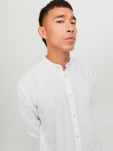 JJESUMMER BAND LINEN BLEND SHIRT LS SN