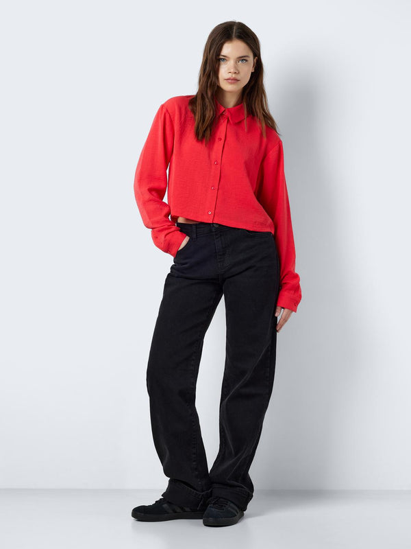 NMKARO L/S CROP SHIRT WVN