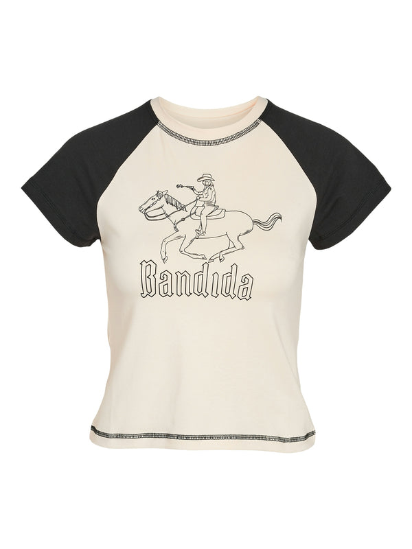 NMKATINKA RAGLAN SS COWGIRL T-SHIRT JRS