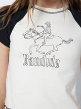 NMKATINKA RAGLAN SS COWGIRL T-SHIRT JRS