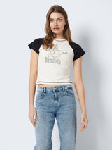 NMKATINKA RAGLAN SS COWGIRL T-SHIRT JRS