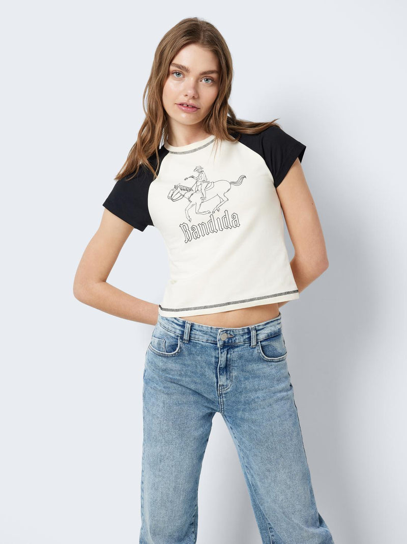 NMKATINKA RAGLAN SS COWGIRL T-SHIRT JRS