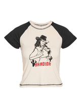 NMKATINKA RAGLAN SS COWGIRL T-SHIRT JRS